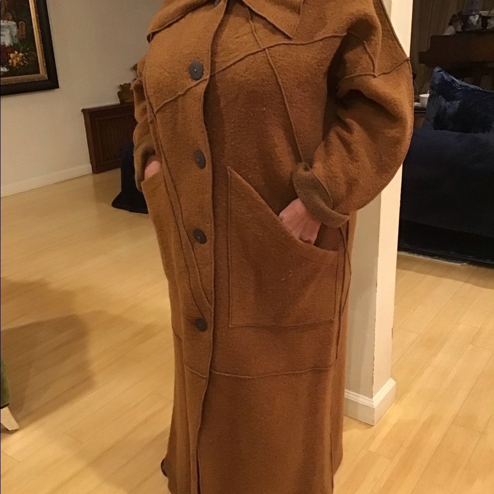 Tutta   Natura Woman Buttons down Coat Brown Size M fits to XL